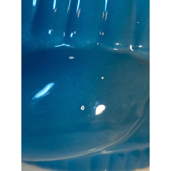 Welcome Cookie Jar Ceramic White Teddy Bear Blue Sweater Cookie Taiwan VTG - Picture 7 of 13